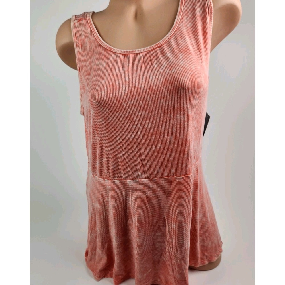 torrid Coral Tie-Dye Ribbed Tank Top